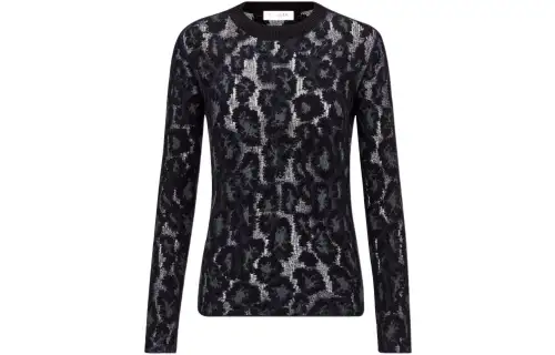 Christian DIOR All Over Patterned Crewneck Top