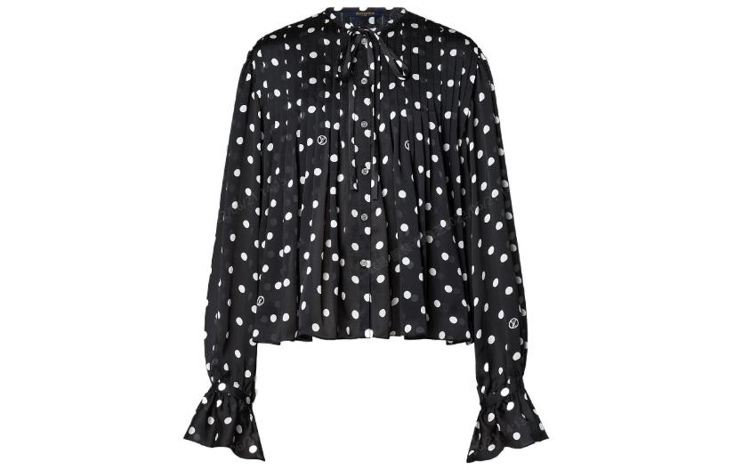 LOUIS VUITTON Pre Owned 2000s Polka Dot print Shirt