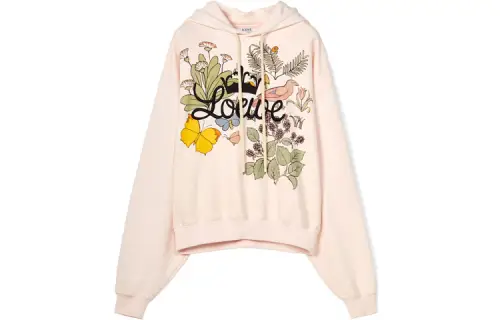 LOEWE Herbarium LOEWE Hoodie 'Pink/Multicolor'