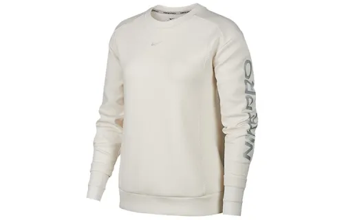 Nike Sweatshirts Women's Phantom Gray White Crew Neck Moderate Regular