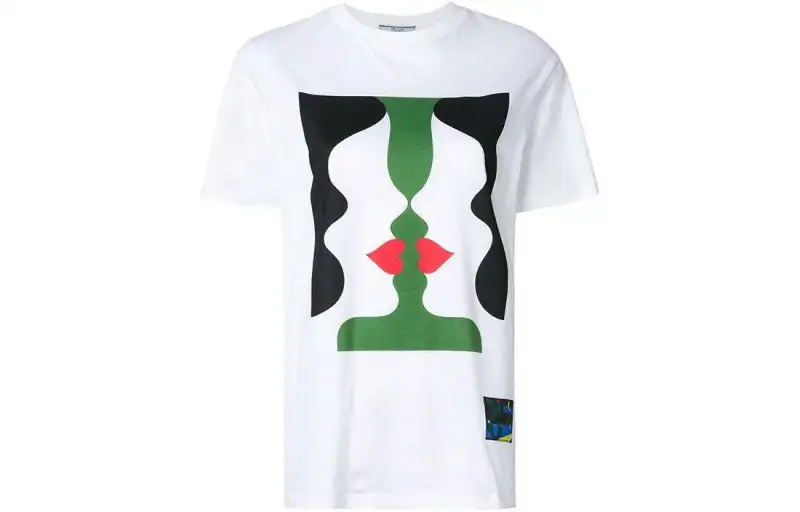 PRADA T Shirts Women's White Crew Neck Moderate Straight Fit