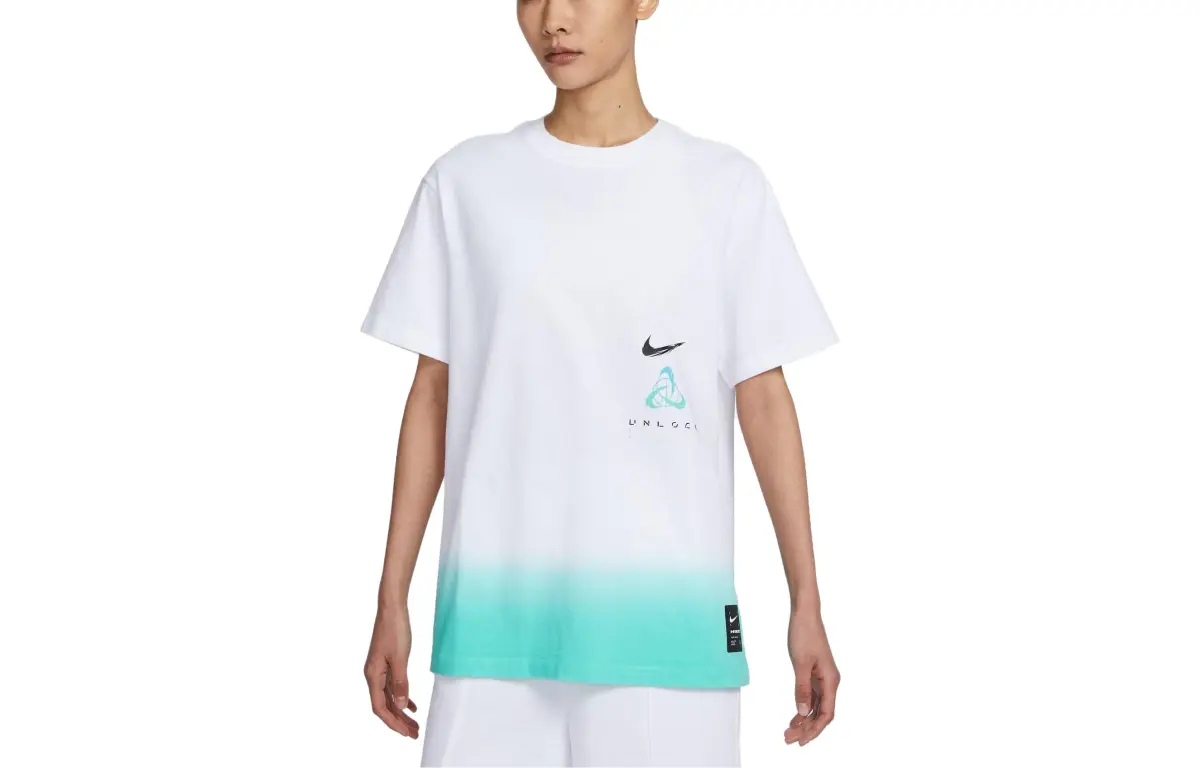 Nike SS23 Chinese High School Basketball League Drop Shoulder Sleeve T Shirt Women's