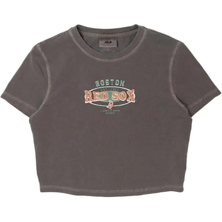 MLB Preppy Style Collection Boston Red Sox T Shirt Women's Light Brown