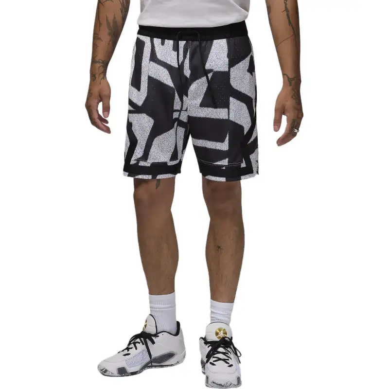 Jordan Sport Dri FIT Diamond Casual Shorts Men's Black White