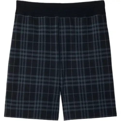 Burberry Check-Printed Elasticated Waistband Shorts