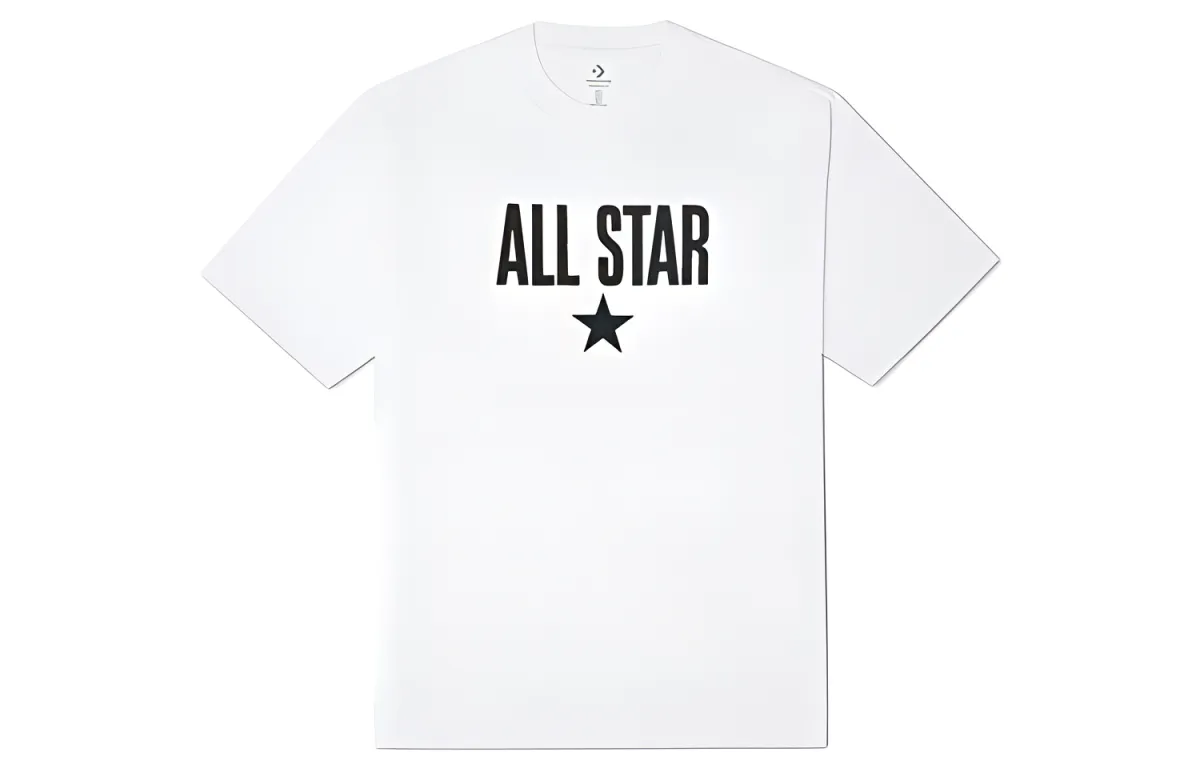 Converse Drop Shoulder Sleeve T Shirt Women's White