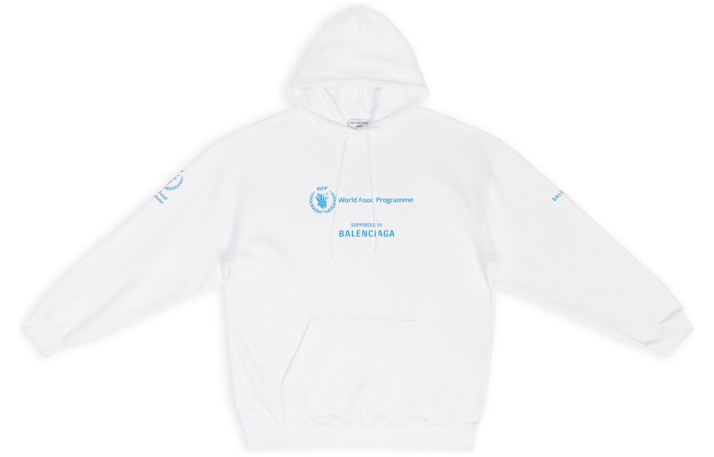 Женское худи Balenciaga x WFP Hoodie (белое)