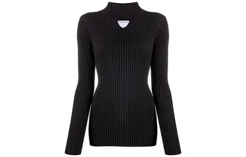 Bottega Veneta SS22 Slim Fit Sweater Women's Black