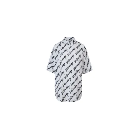 Balenciaga Logo-print Cotton Shirt