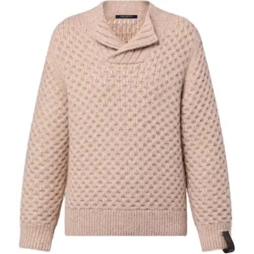 LOUIS VUITTON Honeycomb Knit Pullover