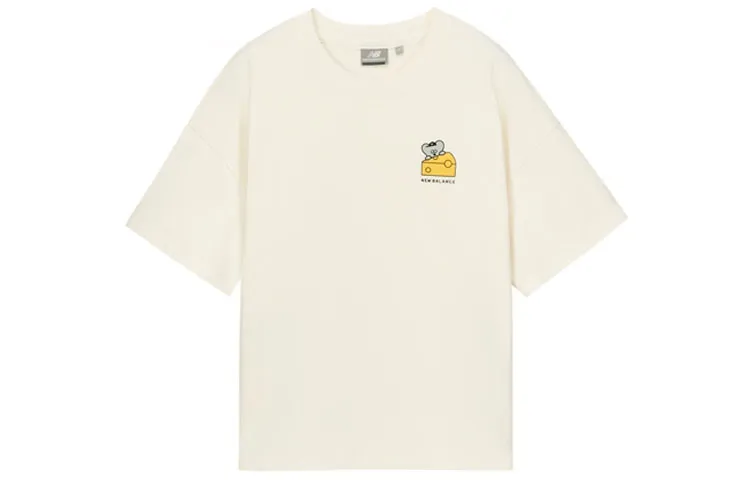 New Balance Drop Shoulder Sleeve T Shirt Women's Beige