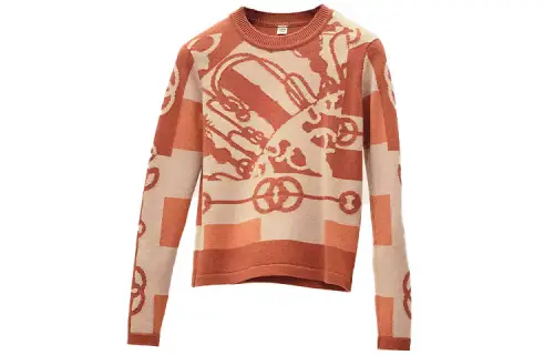 HERMES SS22 Sweater Women's Maple Brown