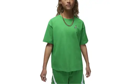Jordan Drop Shoulder Sleeve T Shirt Women's Green