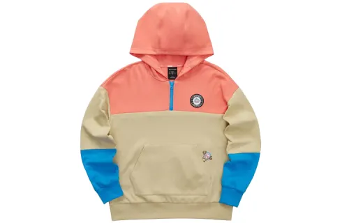 Skechers X One Piece Sweatshirts Women's Shell Pink 0008 Hooded Moderate Regular