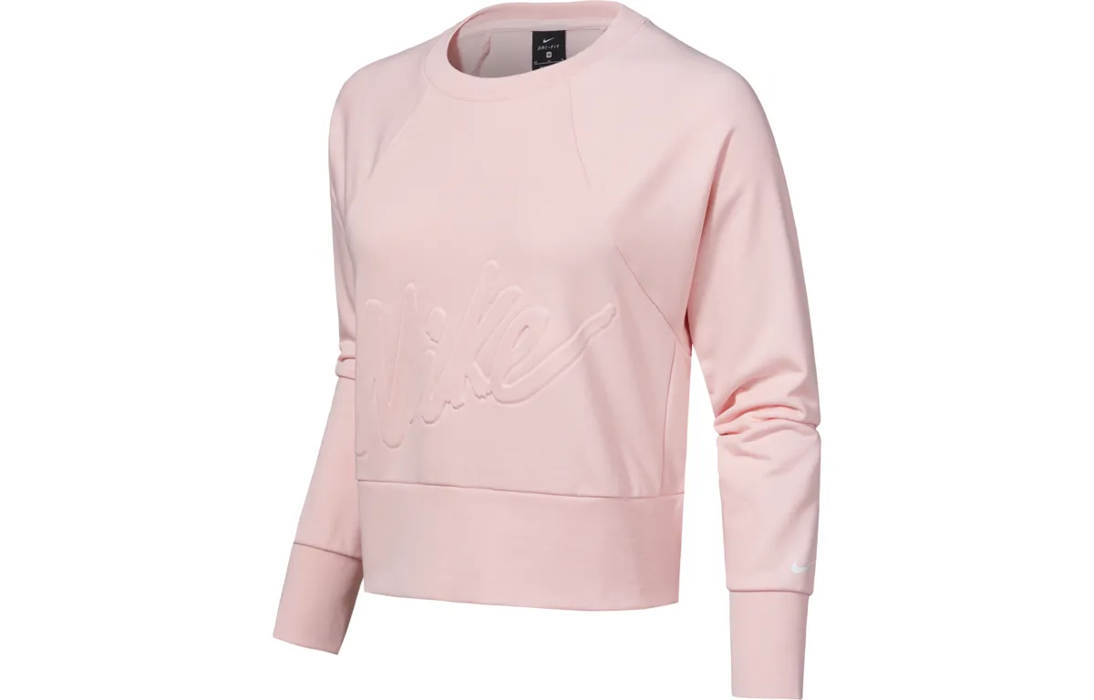 Nike Sweatshirts Women's Pink Crew Neck Moderate Regular