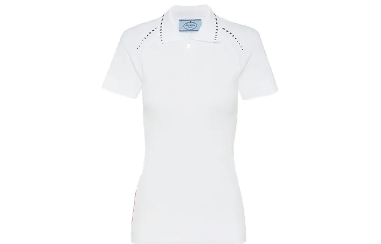 PRADA FW22 Polo Shirt Women's White