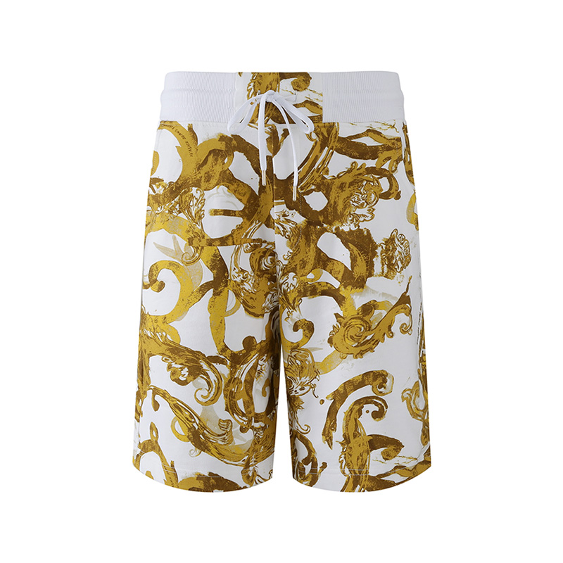 Мужские шорты Versace Watercolour Couture (белые)