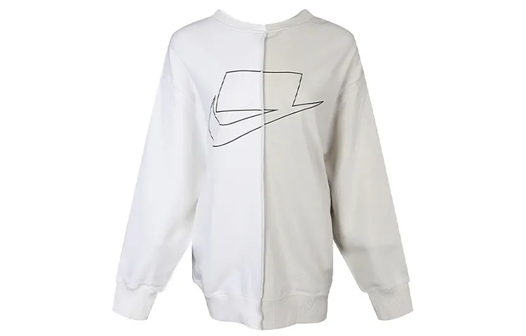 Nike Sweatshirt Women's White Gray Multicolor