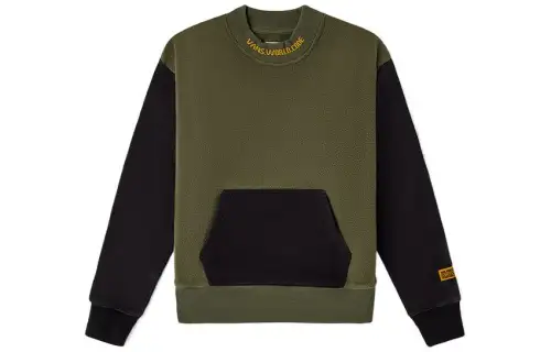 Vans Sweatshirts Women's Army Green Crew Neck Moderate Regular