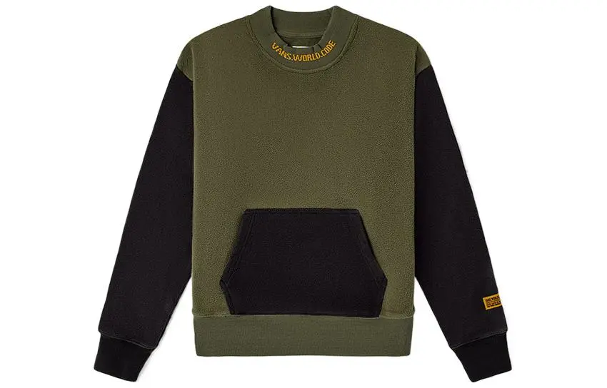 Vans Sweatshirts Women's Army Green Crew Neck Moderate