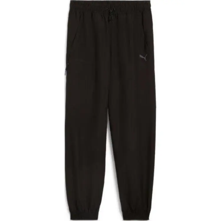 PUMA Casual Pants Men's Black Moderate Cuffed Pants