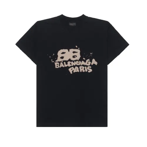 Balenciaga T Shirt Women's Black Loose Fit