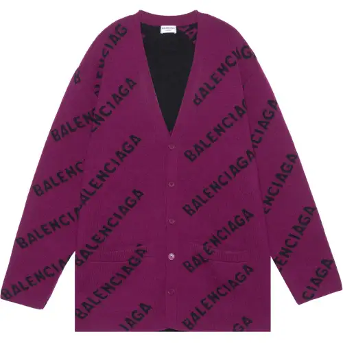 Balenciaga Cardigan 'Purple/Black'