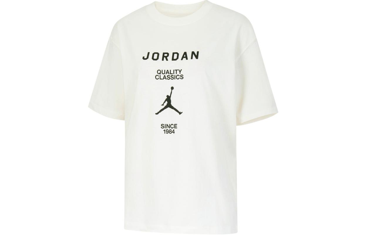 Женская футболка Jordan Jordan AS W J SS GF GFX TEE JQC T (белая)