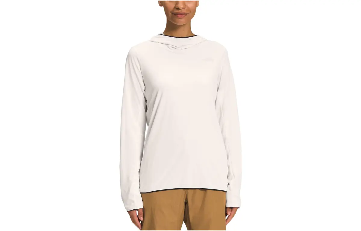 THE NORTH FACE T-Shirts Women's White Hooded Moderate Straight Fit