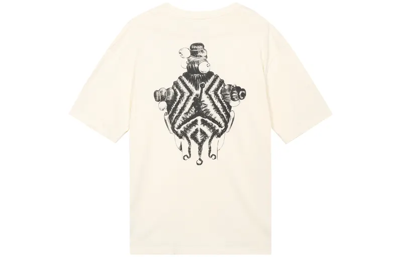Jordan Drop Shoulder Sleeve T Shirt Women's White