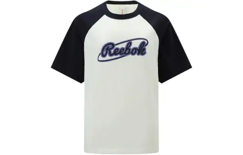 Reebok Raglan Sleeve T Shirt Women's Beige/Black