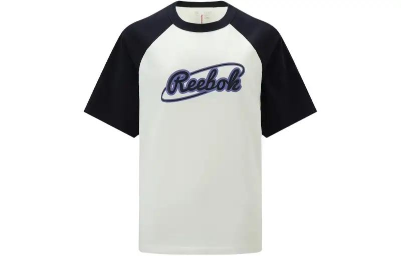 Reebok Raglan Sleeve T Shirt Women's Beige/Black