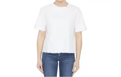 LOEWE SS24 Drop Shoulder Sleeve T Shirt Women's White