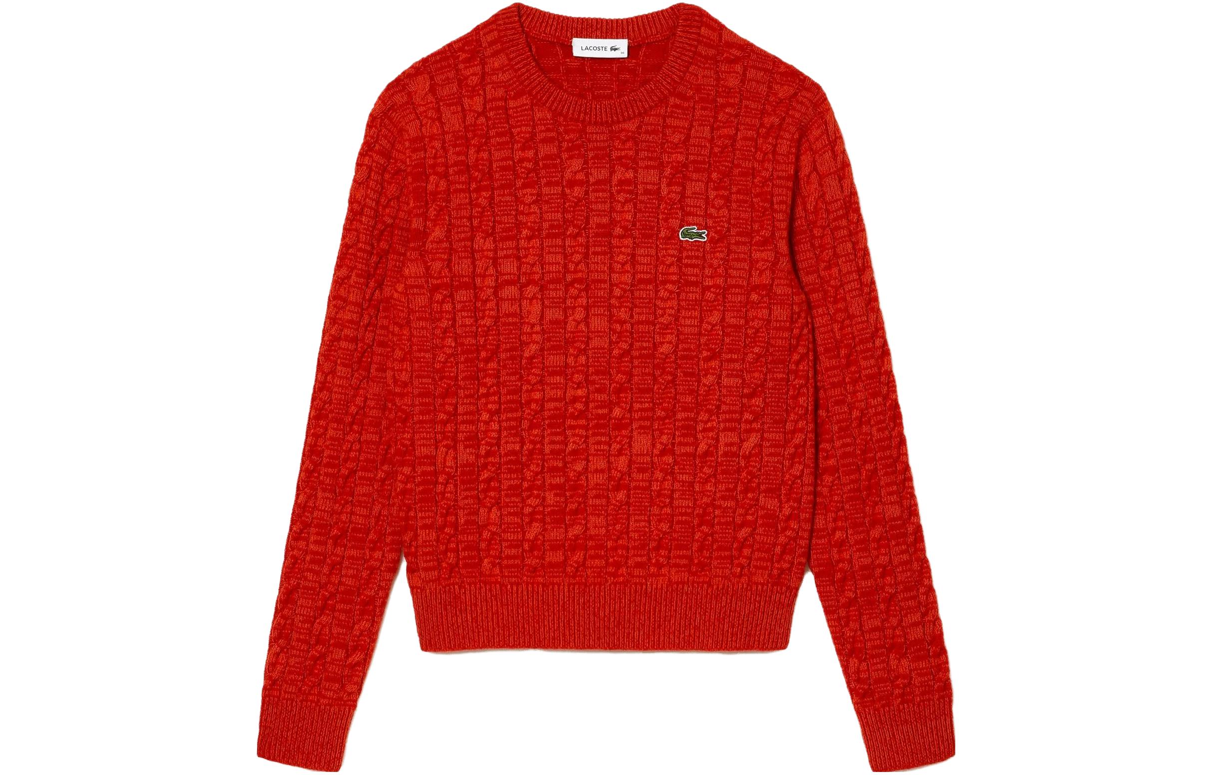 Женский свитер LACOSTE Knit Sweater (красный)