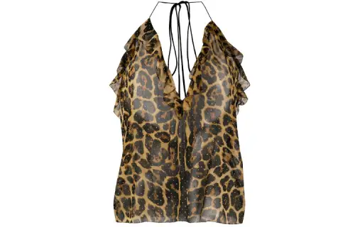SAINT LAURENT Camisoles Women's Brown Moderate Straight Fit