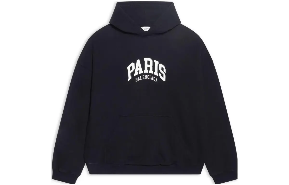 Balenciaga SS22 Sweatshirt Loose Fit Women's Black