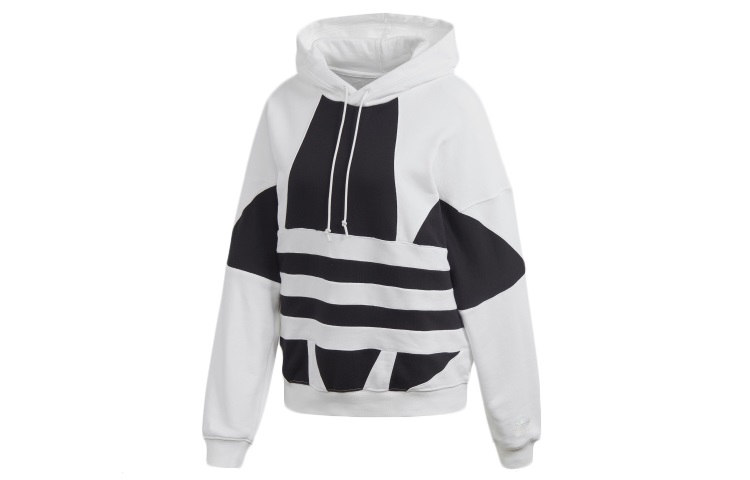 Женское худи adidas originals Logo Women's Hoodie Logo (белое) — фото 1