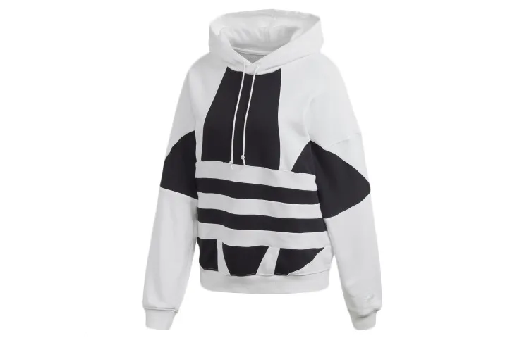 Adidas Big Trifoil Pullover Hoodie White/Black