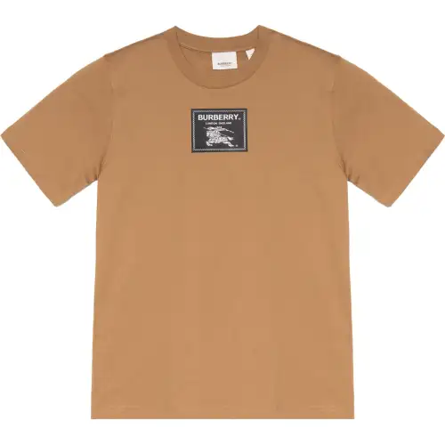 【Previous Season】logo-patch cotton T-shirt