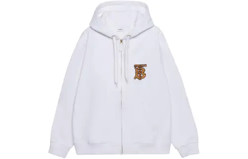 Burberry Tiger Tb Monogram Motif Hoodie White