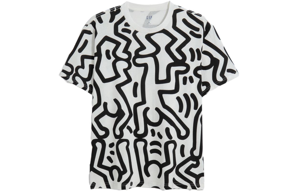 Женская футболка GAP GAP x ·/Keith Haring (белая)