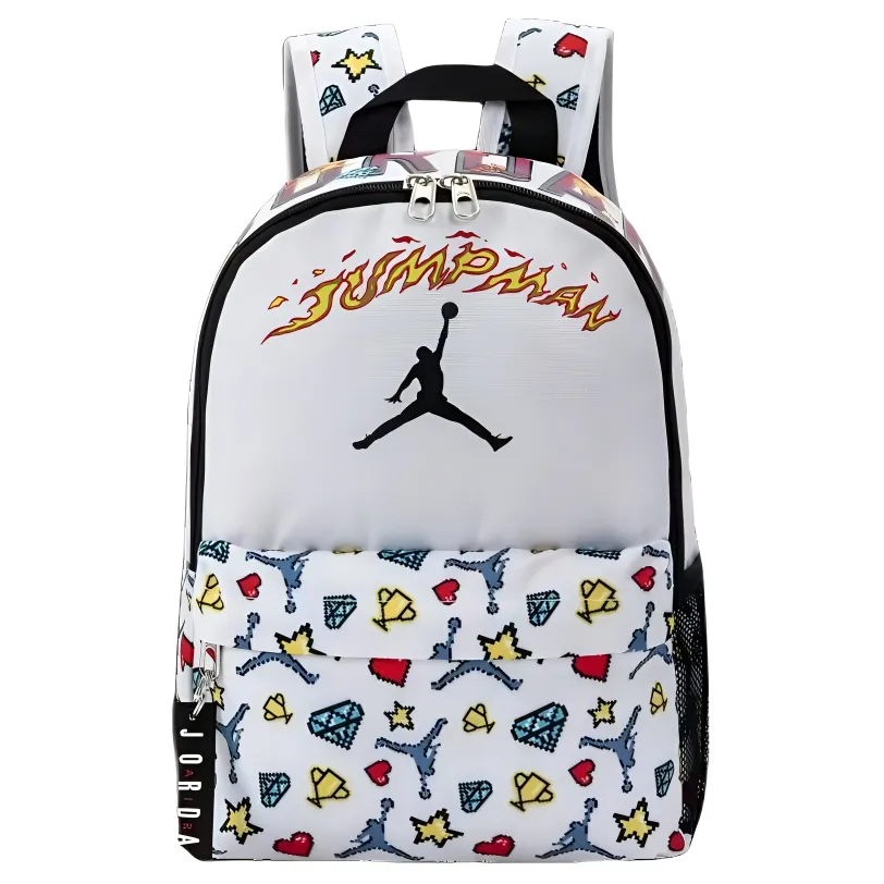 Jordan Polyester Casual Backpack Small Women's White