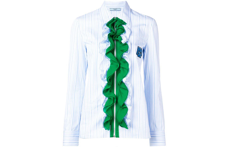 Женская рубашка Prada (голубая)