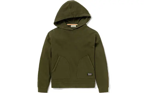 Timberland Sweatshirts Women's Olive Hooded Moderate Regular