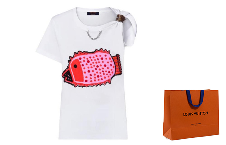 Женская футболка Louis Vuitton x Yayoi Kusama (белая) — фото 6