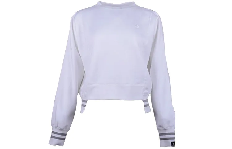 Converse Sweatshirts Women's White Crew Neck Moderate Regular