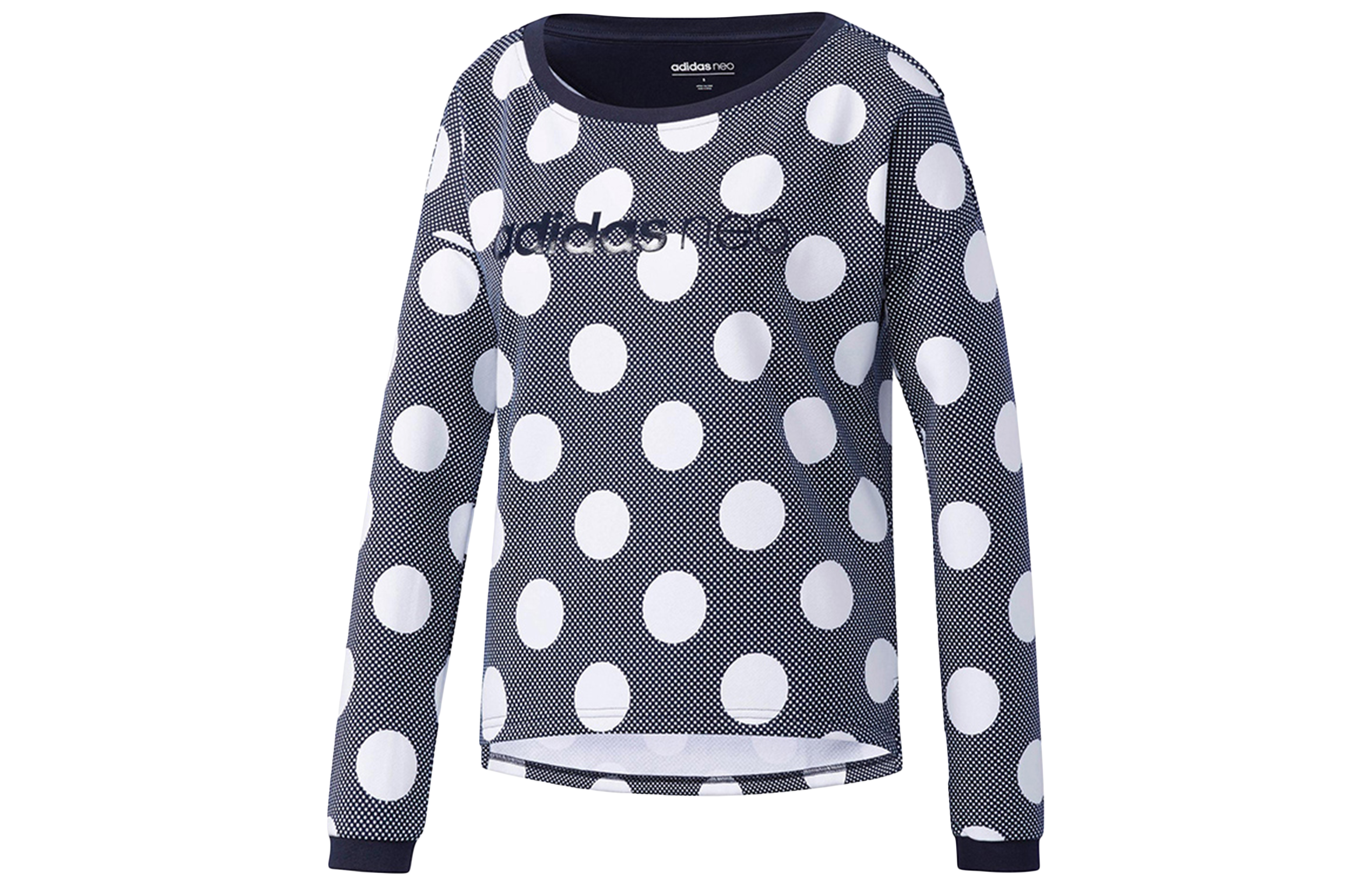 Женские худи adidas neo Logo Sweatshirt (темно-синие) — фото 1