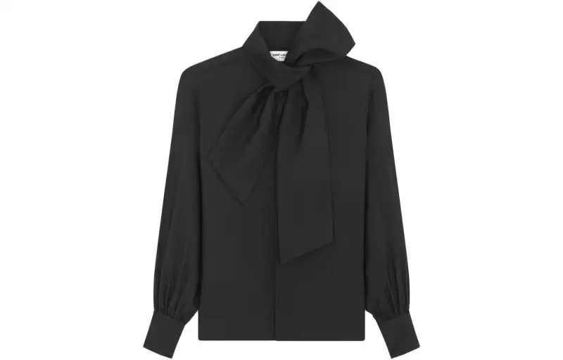 SAINT LAURENT Shirts Women's Black Turtleneck Moderate Other