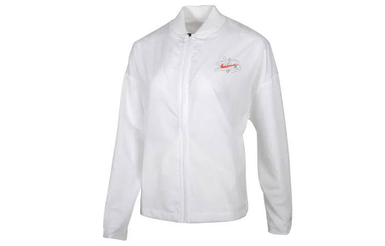 Nike Jackets Women's White Stand Collar Moderate Other