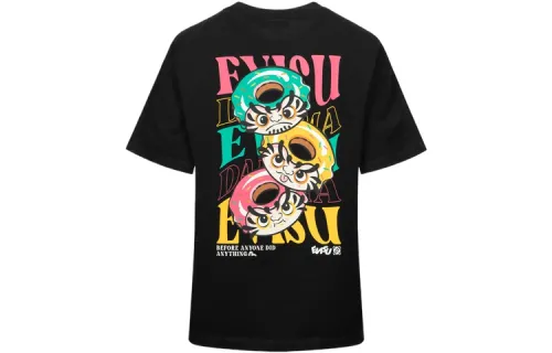 EVISU T Shirts Women's Crew Neck Moderate Straight Fit